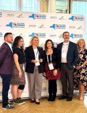 Orange County Director of Tourism Amanda Dana and her team at the New York State Tourism Excellence Awards in Saratoga Springs.