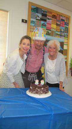 L-R: Peter’s daughter Petra Conte, Peter Listl, and Edith Dieterle.