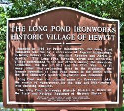 The Long Pond Ironworks marker.