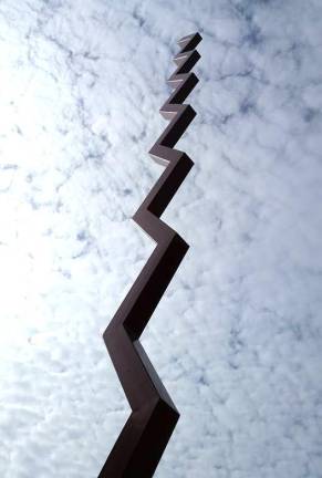 A zig-zag into the sky at Storm King Art Center.