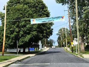 The banner for this year’s Fun Fest across Glenmere Ave.