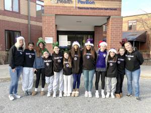 The girls 13u Warwick travel soccer team took a trip to Schervier Pavilion on December 7 to spend some time caroling for the residents. This is the second year that the players have done this. Their coaches, Mandy Blanton and Emily Oladipo, along with trainer Trevor Bourne, organized the outing.