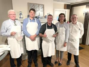 L-R: Orange County Legislator Barry Cheney; Florida Mayor Dan Harter Jr.; NY State Assemblyman Karl Brabenec; Yasmine Bouachri, legislative director to NY State Senator James Skoufis; and former Warwick Town Supervisor Mike Sweeton.