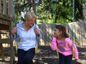 Beth Quinn with her granddaughter Devon when she was seven years old. Quinn’s New Year’s resolution is to be more like Devon, now 15, in 2023. Photo provided.