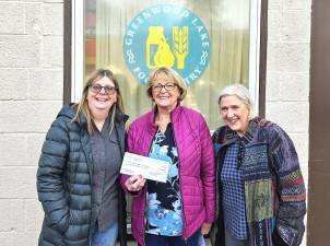 The Greenwood Lake Food Pantry received a donation from the Monroe-Chester Sportsmen’s Club.