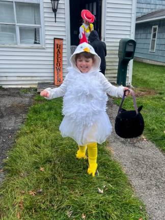 Chick-or-treating. Photo submitted by Kim Muenkel)