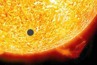 The orbit of Mercury lies inside Earth's orbit; so it can pass between Earth and Sun to produce a transit. Next month, Mercury’s orbit will be aligned so that from Earth, Mercury can be seen with the aid of telescopes with filters and other instruments to pass across the Sun.