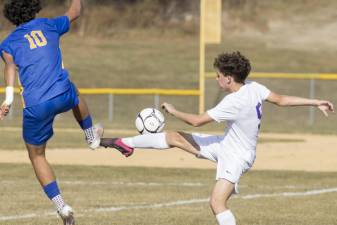 Warwick plays Washingtonville in a varsity soccer game on Oct. 31.