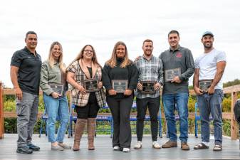 Recent inductees to the Seward Alumni Sports Hall of Fame.