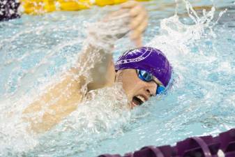 Warwick vs. Goshen boys swimming and diving on Jan. 8, 2025.