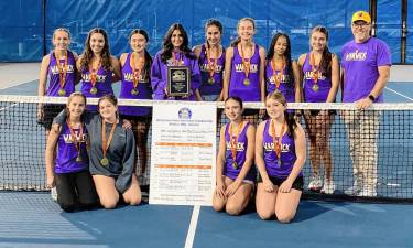 The Warwick High School girls’ tennis team won the Section IX team championship on Oct. 18.