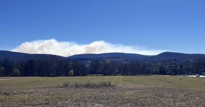 Smoke fills the air from the Jennings Creek Wildfire.