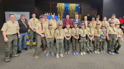 On Saturday, Feb. 15, Warwick Pack 177 cub scouts received their Arrow of Light awards at Mountain Lake Park.