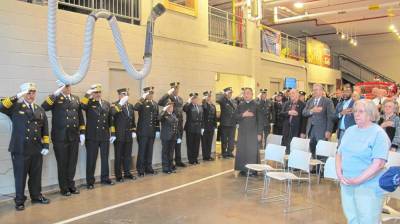 Several first responders gathered for the annual ceremony.