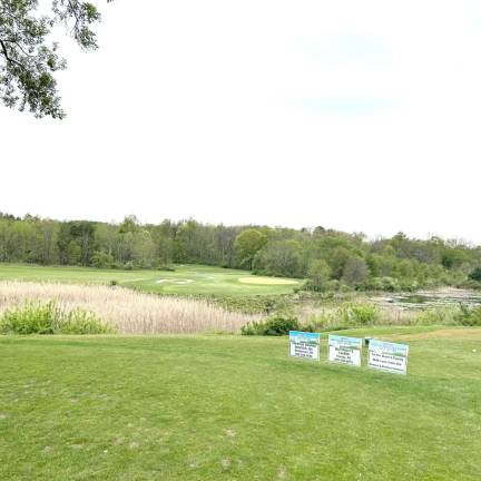 The green at High Point Golf Club in Montague, NJ.