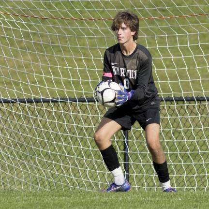 Warwick boys’ varsity soccer team co-captain Dylan Gjertsen.