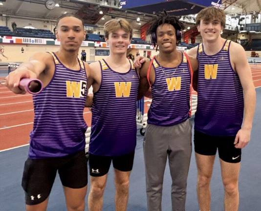 Members of the Warwick boys’ track and filed team.