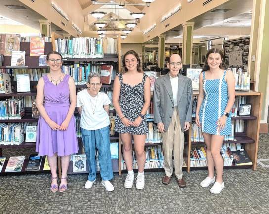 L-R: Ava Gell, Susan D. Dickes, Katherine Finnerty, Glenn P. Dickes, and Samantha Brady.