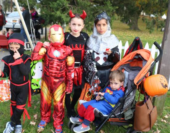 There were ghosts, goblins, witches and an assortment of movie, cartoon and even more creative characters. From left, Logan Attard,4, Jonathan Camilleri,5, Hailey Camilleri,8, Lucas Attard, 8, and his brother Liam, 2.