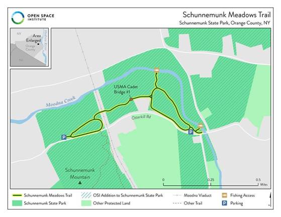 The new Schunnemunk Meadows Trail is slated to be complted by the end of summer 2025.