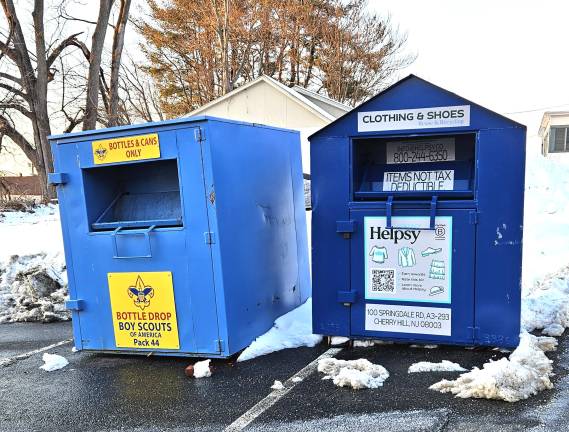 The Helpsy box can be found behind the police station.