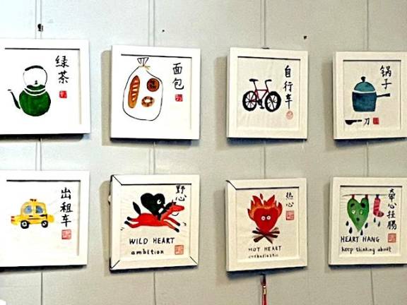 Dr. Ping also teaches Mandarin using personally crafted visual aids.