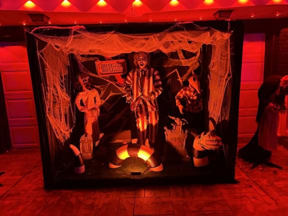 A Beetlejuice display from one of the Scare the Mayor winners.