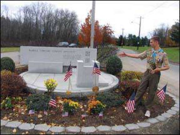 Eagle Scout candidate restores Veterans Memorial Park Monument garden