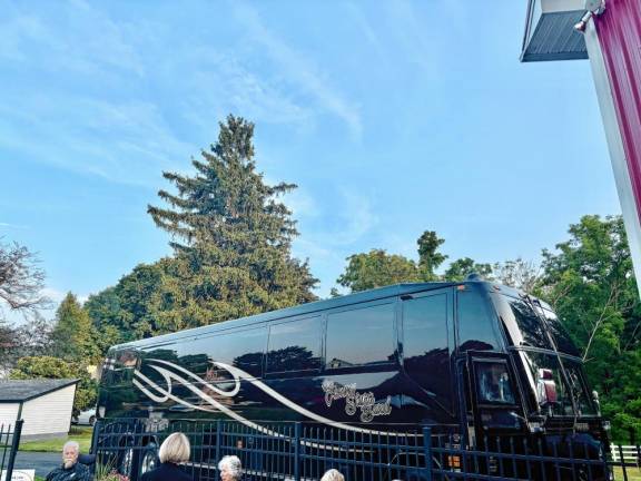 Attendees got to see inside Sturr’s tour bus.