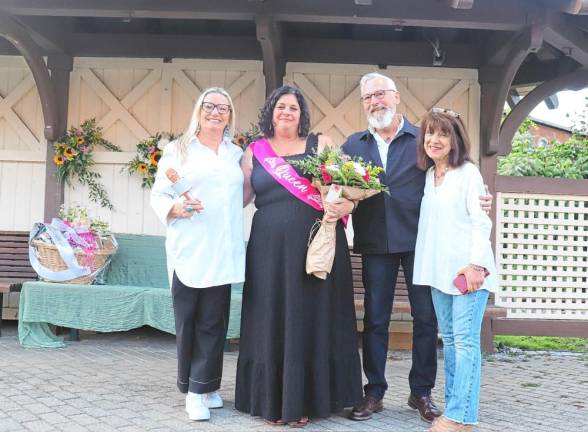 L to R: Barbara Sullivan, Corrine Iurato, Mayor Michael Newhard, and Marybeth Schlichting.