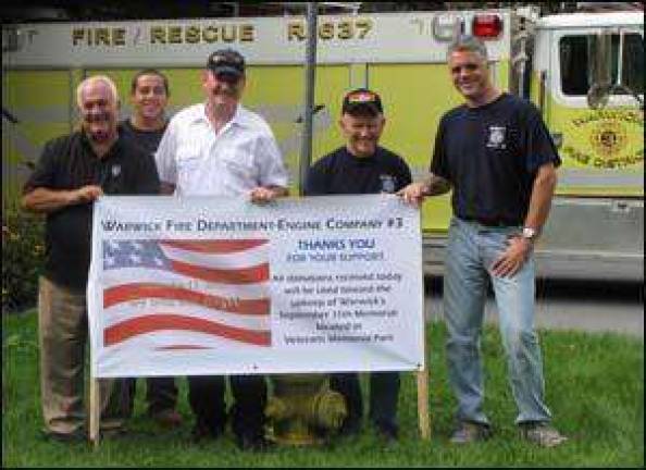 Engine Company 3 thanks the public for supporting its 9/11 fund raiser