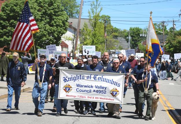 Photos by Roger Gavan On Saturday, May 12, the Warwick Knights of Columbus Council #4952 sponsored the first &#x201c;Choose Life Parade,&quot; drawing a crowd of approximately 300 marchers.