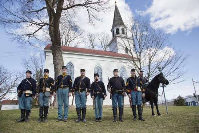 Photo provided by Ken Colomba Members of the 15th New York Volunteer Cavalry will return to Lewis Park in the Village of Warwick this coming Saturday, Aug. 5, as part of the village's 150th anniversary celebration.