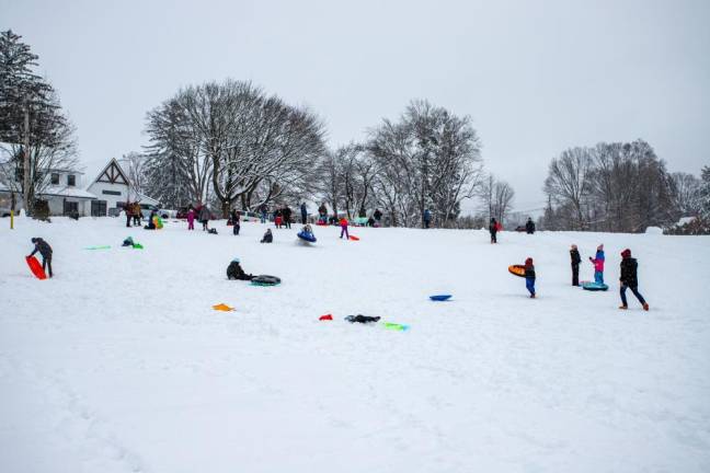 Winter storm fun in Warwick