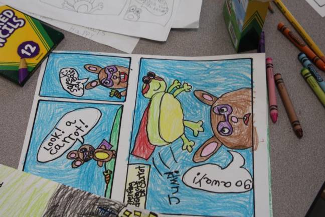 Summer Enrichment students create their own graphic novels