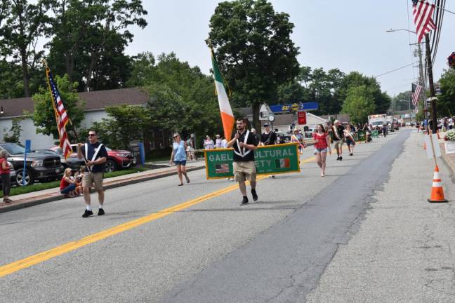 Greenwood Lake’s first Celebrate America Parade proceeds along Windermere Avenue on Saturday, July 1.