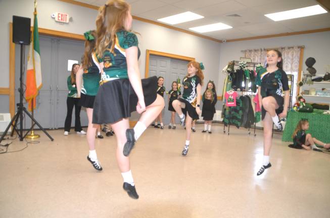 The Sheahan-Gormley School of Irish Dance dancers performed at the annual celebration.