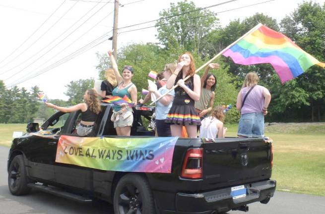 A previous year’s Pride float.