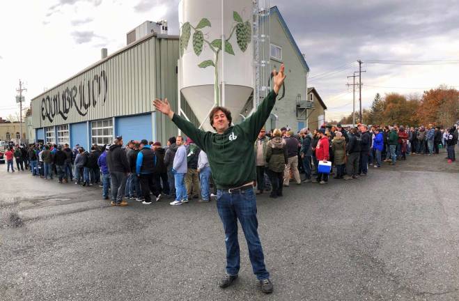 Photo provided by Equilibrium Brewery Sometimes, lines wrap around the Equilibrium Brewery in Middletown for a beer release. &#x201c;The lines are sort of this remarkable phenomenon,&#x201d; co-owner Peter Oates said. &#x201c;Really, it&#x2019;s about a sense of community. I think it&#x2019;s actually a reason to go hang out together.&#x201d; On June 9, try some of Equilibrium&#x2019;s calculated brews during Dirt Magazine's Brew Hop (www.dirtbrewhop.com).