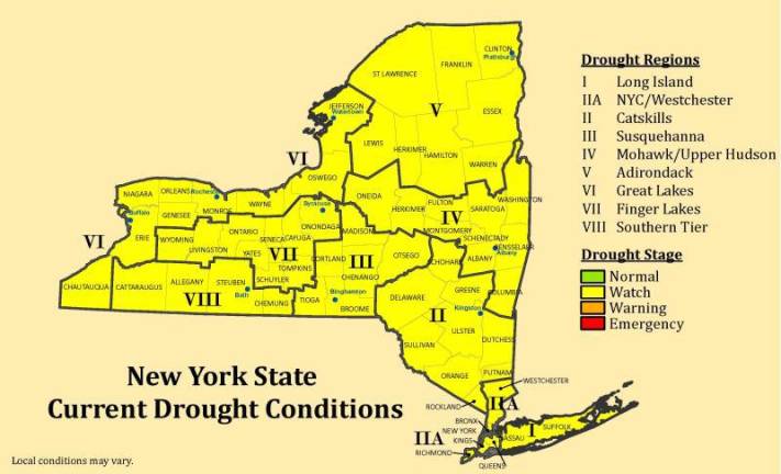 Drought conditions in the state as of Dec. 16.