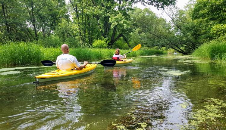 Warwick. Kayacking along Wawayanda Creek now open to the public