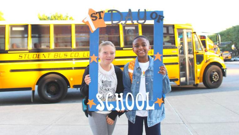 Students get ready for a new school year.