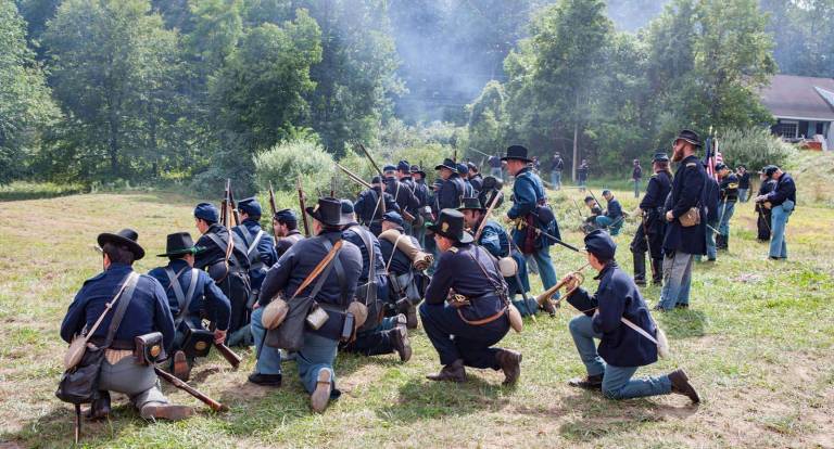 Re-anactors will demonstrate standard Civil War tactics.