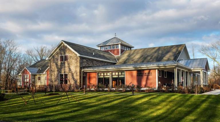 The Albert Wisner Public Library at 1 McFarland Drive, Warwick.