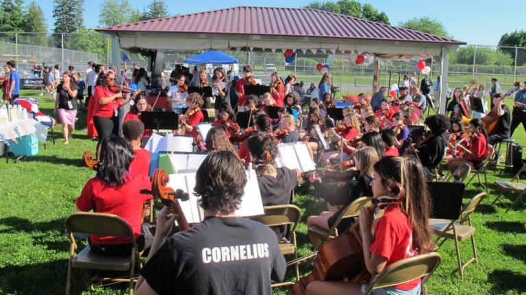 Several student musicians performed for the veterans who attended this annual event.