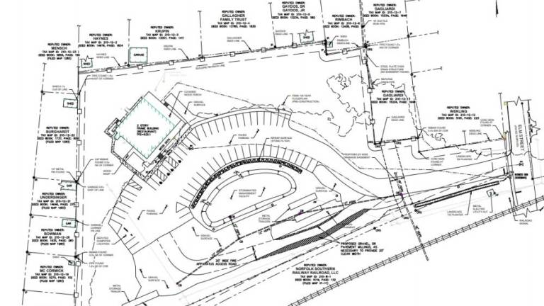 Yesterday’s Irish Pub’s site plan listed with the Warwick Village Planning Board as of September 2024.